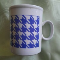 Blue checkered cup nostalgia 2 dl