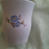 Hollóháza blue floral cup