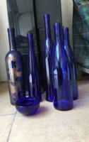Blue glass collection