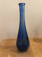 Retró kék üveg váza eladó