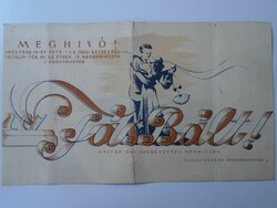 Za447.23 Invitation to the wooden ball of the technical management committee of the wood industry - 1955 ida alfonzo rodolfo of Turai