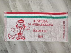 Öttusa Világbajnokság Budapest 1989 törölköző