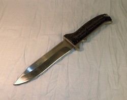 Impozáns Walther tőr, eredeti bőr tokjával