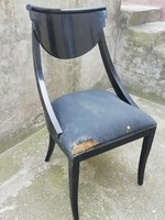 Pietro Costantini fekete lakk olasz design szék