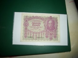 Osztrák húsz korona 1922-ből