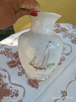 Hollóházi kézzel festett Balatoni emlék váza eladó!