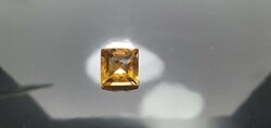 Madeira citrine 4.17 Carats. Step grinding. With certification.
