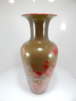 Zsolnay eozin többtűzű váza, 27 cm magas,,öttornyos pecsétes.Minimál ár nélkül!