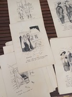 46 Geiger, Mühlbeck, Garay, Homicskó, Kalivoda, Bér original caricatures
