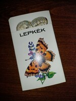 Régi lepkék képeslap sorozat, nem használt,  ﻿postatiszta képeslapok