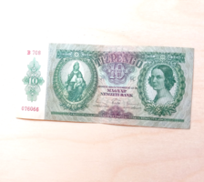1936 December 22 crispy 10 pence priest money..