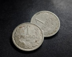 2 darab 1926 Horthy ezüst 1 pengő