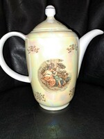 S,P,E / GDR Gyöngyház fényű porcelán