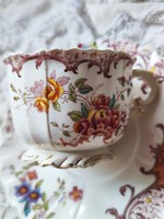 Extremely rare antique Sarreguemines fleury cup + base, antique transferwarev
