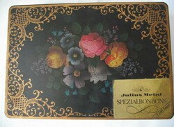 Gyönyörű rózsás bonbonos fém doboz (Julius Meinl)