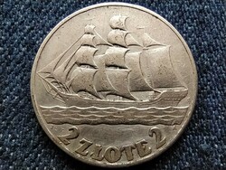 Lengyelország 15 éves a Gdynia kikötő .750 ezüst 2 Zloty 1936 (id78272)