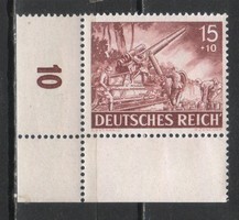 Postatiszta Reich 0240 Mi 837 y   ívszél falcos     2,50   Euró