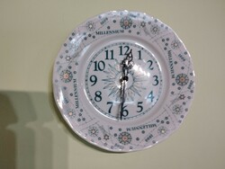 Apulum, porcelain plate clock, millennium edition