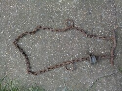 Antique old cow chain