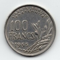 Franciaország 100 francia Frank, 1955