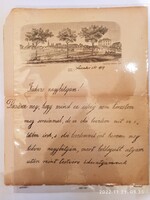 Blaha Lujza kézzel írt levele nagybátyjának 1859.nov.2.