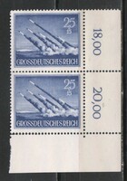 Postatiszta Reich 0257 Mi 884 y  gumi nélkül     3,00   Euró