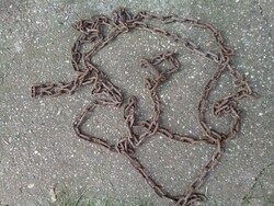 Antique old cow chain 2.