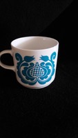 Sérült tulipános bögre alföldi porcelán
