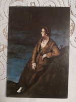 Rudnay Gyula-pihenő nő/postatiszta képzőművészeti képeslap
