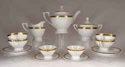 1F519 Régi Schlaggenwald porcelán teás készlet 6 szem.