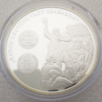 From 190T.1 HUF silver 20g 999‰ commemorative coin the chronicle of Hungarian money - let's be prisoners or be free proof