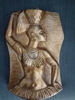 Afrikai nő fém falikép