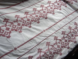 Marks & Spencer 100% cotton duvet cover with cross stitch pattern