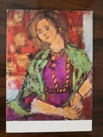 Czóbel Béla - Mimi/postatiszta képzőművészeti képeslap