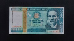 Peru 10,000 Intis 1988, unc