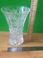 Lead crystal vase 19 cm flawless