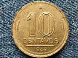 Brazil josé bonifácio (1763-1838) 10 centavos 1949 material defect (id54292)