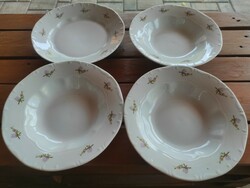 Zsolnay virágos porcelán tányérok