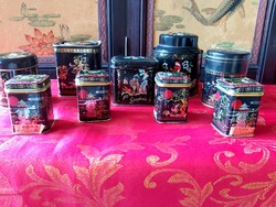 Kínai gyönyörű életképes fém teás dobozok