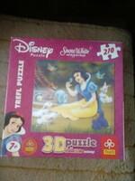 3d puzzle Hófehérke és a hét törpe, Disney, + ajándék puzzle, Alkudható
