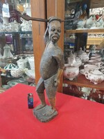 Australian spear aboriginal wooden carving figure. 40 Cm.