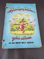 Cute Bunny Old German Storybook Easter Book