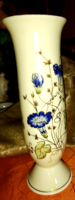 Zsolnay lézzel festett búzavirágos váza (27cm)