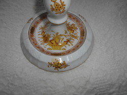 Herendi  porcelán  ritka orange Indiai kosár mintával  gyertyatartó
