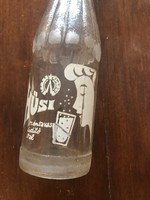 Hűsi carbonated soft drink bottle / bottle with buckle. Height: 24 cm, diameter: 19 cm