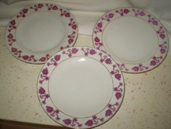 Kínai virágos porcelán tányérok 3 darab 18 cm. (pótlásnak. ) hibátlan