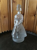 Nagyon szép különleges nő alakú üveg női szobor