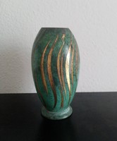Vintage. WFM art deco, patinás sárgaréz Ikora váza eladó