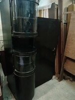 Art deco fekete vitrines szekrény 1. BAL