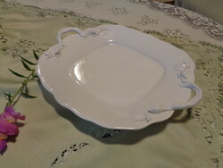 Herend white, roast or dessert bowl, 24 x 30 cm